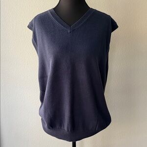 GAP Men's V-Neck Sweater Vest - Navy Blue